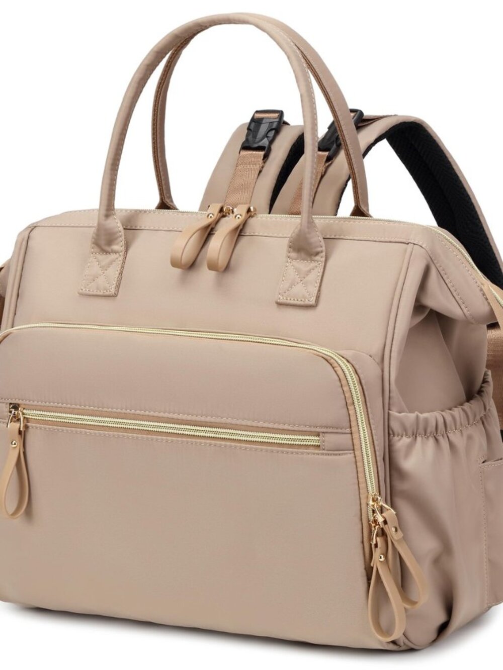 Large Diaper Bag Tote Backpack (Mocha